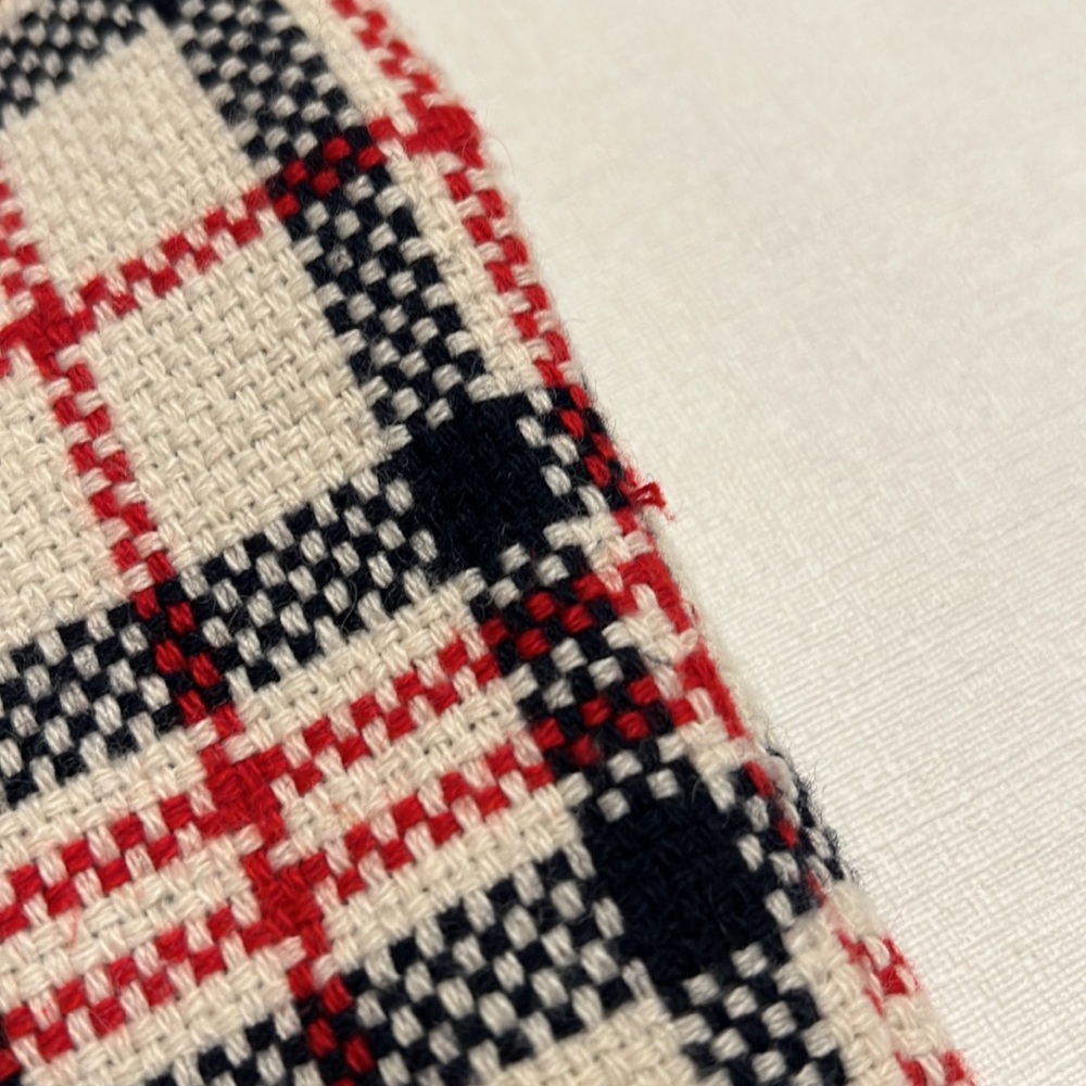 Zara Plaid Dress in Navy, Red, and Cream, XS - Picture 8 of 8